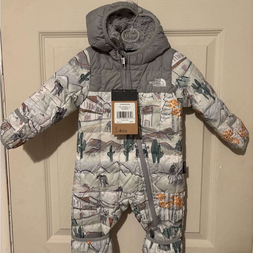The North Face Infant Snowsuit - Gray and Multicolor